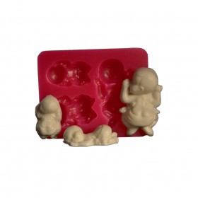 Силиконов калъп "3 размера бебета"